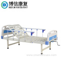 One Crank Manual Hospital Bed With Guardrail